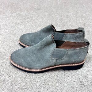 Franco Sarto Cole Bootie Ankle Gray Leather Women's Size 6.5 New Slip On
